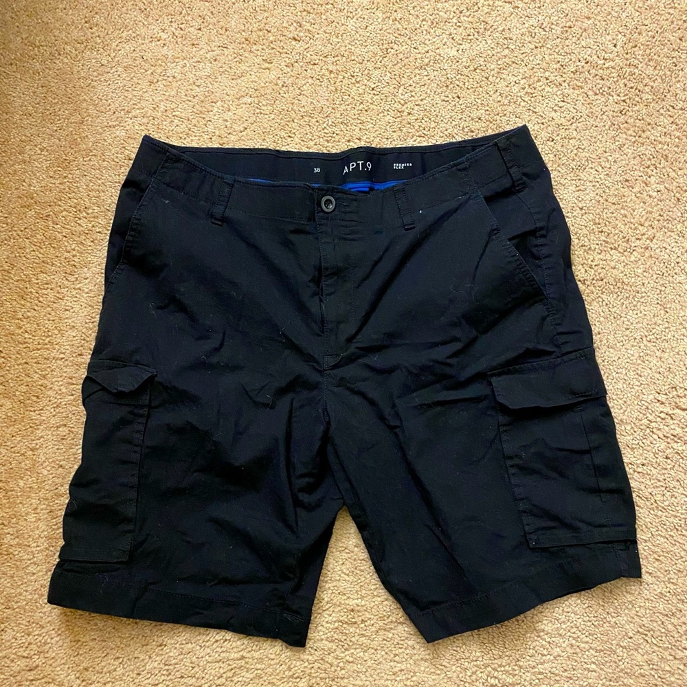 Apt. 9 Black Cargo Shorts